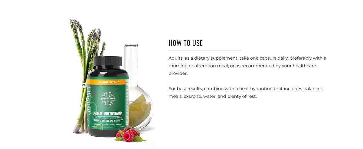 BENEFITS Multivitamin How to Use